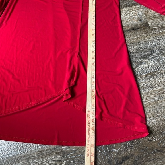 Chico’s Dress Women’s  Size M (1) Red Long Sleeve PullOver - Picture 5 of 7